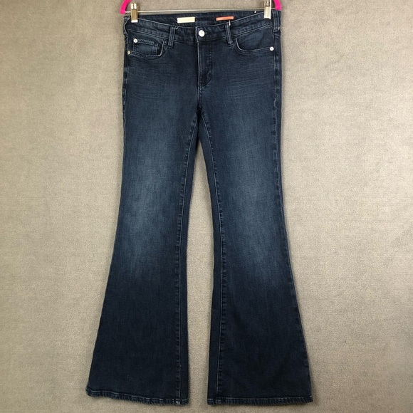 Anthropologie Pilcro Flare Denim Jeans With Pockets Size 28 - Picture 1 of 11